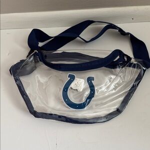 NFL Indianapolis Colts clear belt bag fanny pack game day fan mens women’s